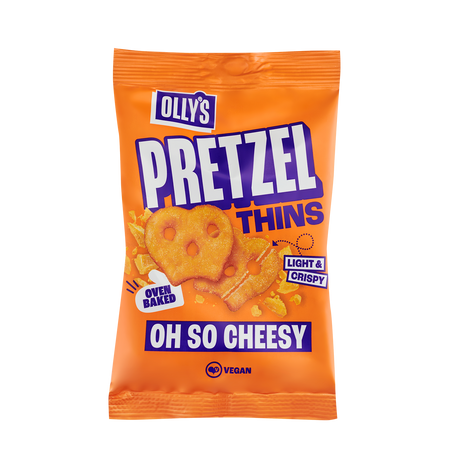 Olly's Oh So Cheesy Pretzel Thins 35g