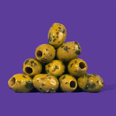 Garlic & Basil Halkidiki Olives